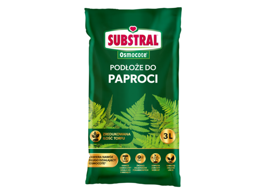 Specjalistyczne podłoże Osmocote DO PAPROCI 3 l SUBSTRAL