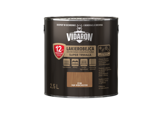 Lakierobejca Super Trwała dąb winchester ST08 2,5 l VIDARON