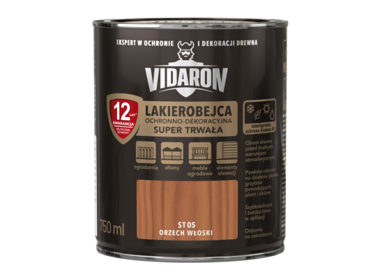 Lakierobejca Super Trwała orzech włoski ST05 0,75 l VIDARON