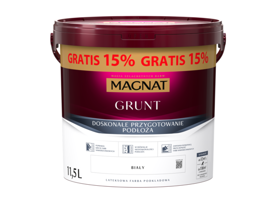 Farba gruntująca 11,5 l biały MAGNAT