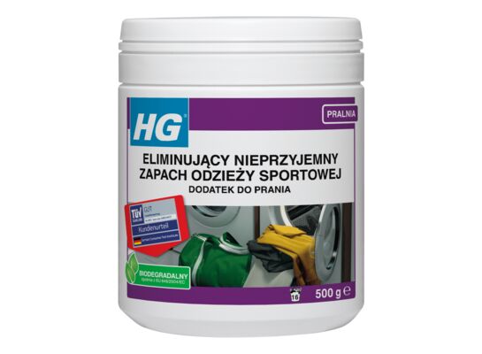 Dodatek do prania eliminujący nieprzyjemny zapach odzieży sportowej 500 g