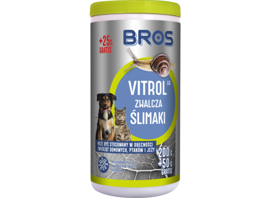 Vitrol GB na ślimaki 200 g + 50 g gratis BROS