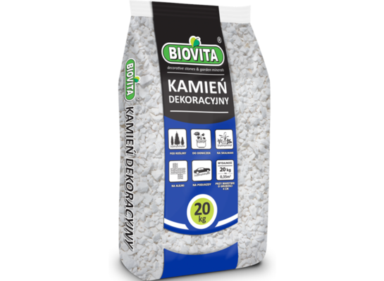 Grys Extra White Thassos 8 - 16 mm 20 kg a`60 Biovita