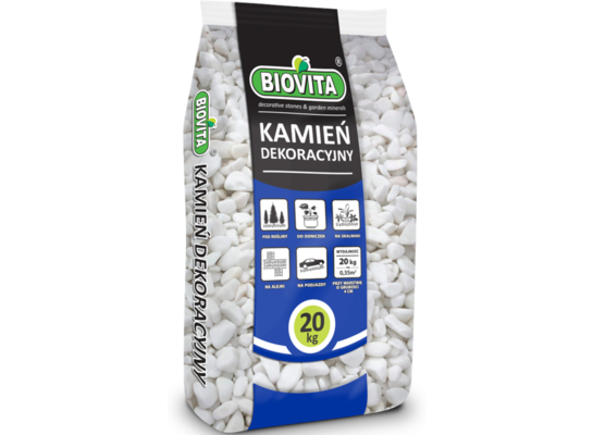 Otoczak Extra White Thassos 10 - 30 mm 20 kg a'60 Biovita