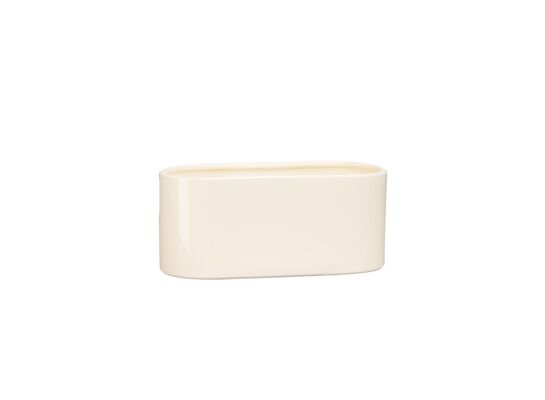 Osłonka ceramiczna ogródek storczyk 40 x 16,5 cm krem połysk symbol 650