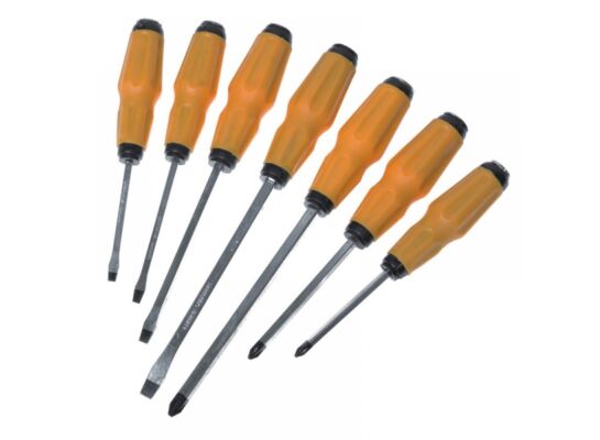 Zestaw wkrętaków CrV do pobijania - 7 sztuk