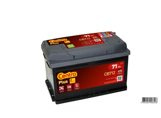 Akumulator Plus CB712 71 Ah/670 A CENTRA