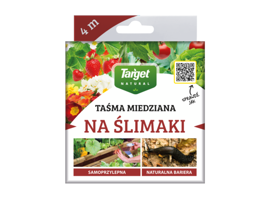Taśma miedziana odstraszająca ślimaki 4 m Target Natural