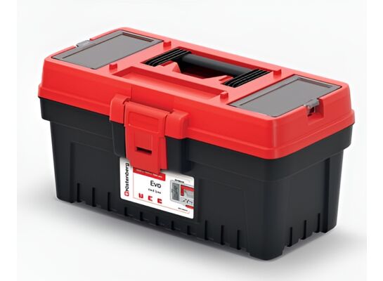 Skrzynka narzędziowa Evo z uchwytem 15 l czarno-czerwony