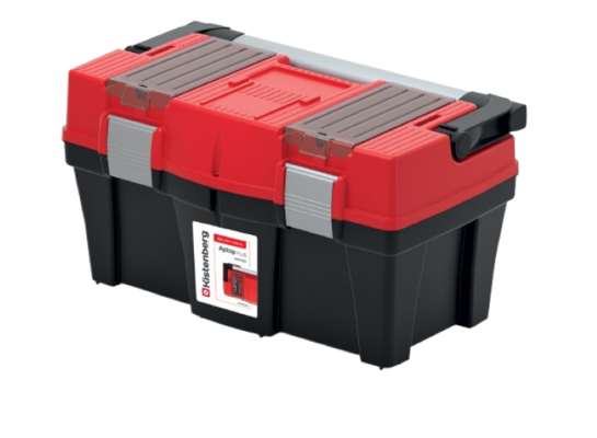Skrzynka narzędziowa Aptos Plus 45,8 x 25,7 x 24,5 cm czarno-czerwony