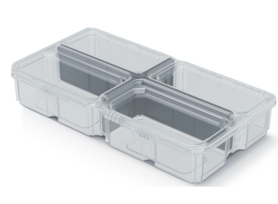 Organizer narzędziowy MSX Box 25,8 x 15,8 cm transparentny