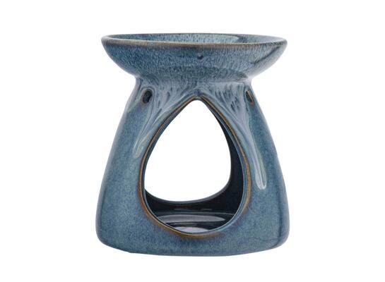 Kominek zapachowy porcelanowy 9,5 x 9,5 x 10,5 cm niebieski