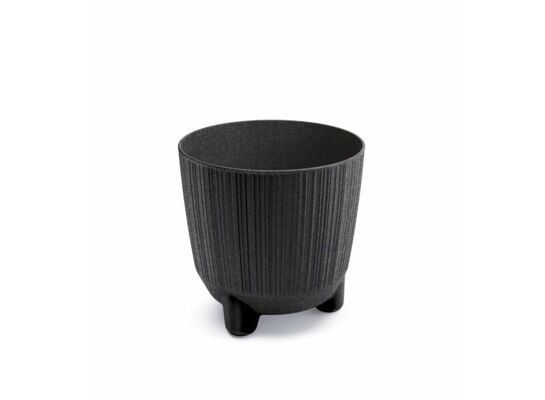 Doniczka Ryfo N Eco Wood 12,5 cm kawa ciemnobrązowy