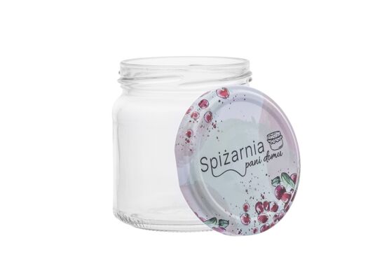 Komplet 6 słoików 200 ml Spiżarnia pani domu z zakrętką 6,6 cm 4 zaczepy