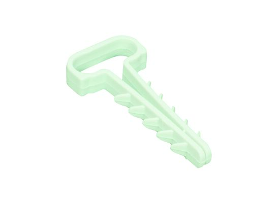 Uchwyt wciskany płaski  6 x 12 - 100 sztuk szary AKS Zielonka