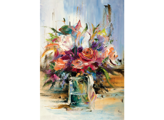 Obraz na płótnie 50 x 70 cm Kwiaty Radości