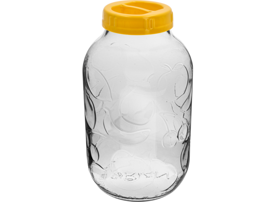 Słoik TO 5 l z zakrętką z tworzywa z uchwytem