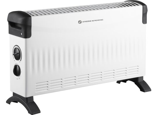 Grzejnik konwektorowy z nadmuchem 2000 W 51,5 x 17 x 32,6 cm biały