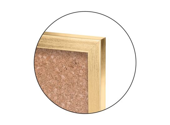 Tablica korkowa 40 x 60 cm złoty