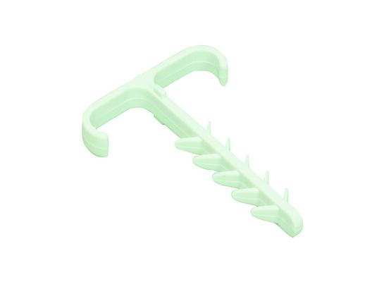 Uchwyt wciskany płaski UWPP 2 x 6 x 12 100 sztuk szary AKS Zielonka