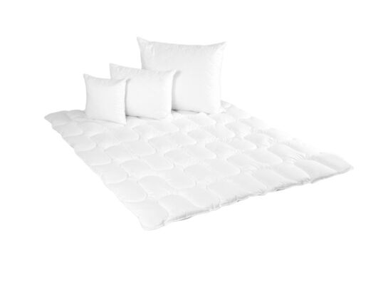 Kołdra z mikrofibry Perlla letnia 160 x 200 cm biały