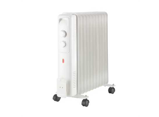 Grzejnik olejowy z termostatem 7 żeber 1500 W biały