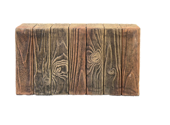 Palisada betonowa 40 x 25 x 4,5 cm brązowy