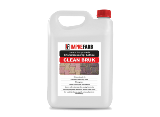 Preparat do czyszczenia kostki brukowej i betonu CleanBruk 5 l