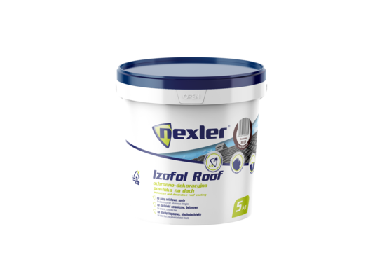 Powłoka ochronno-dekoracyjna na dach IZOFOL ROOF brązwy 5 kg