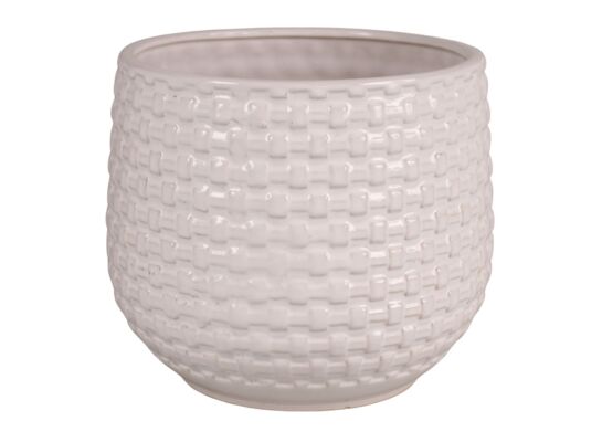 Osłonka szkliwiona 19 cm biały