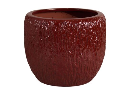 Donica szkliwiona mrozoodporna 26,7 cm czerwony