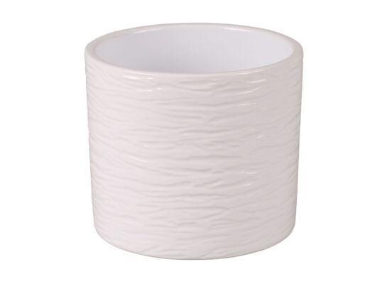 Osłonka cylinder 13 cm gravur biały