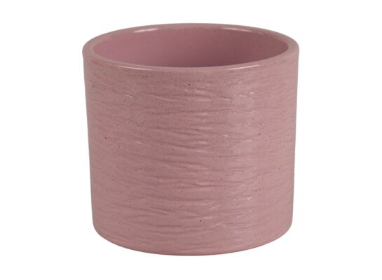 Osłonka cylinder Gravur 15 cm kamienny różowy