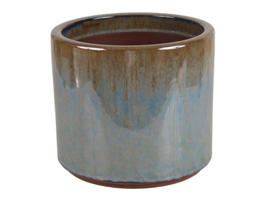 Donica szkliwo 38 x 34 cm mróz błękitny