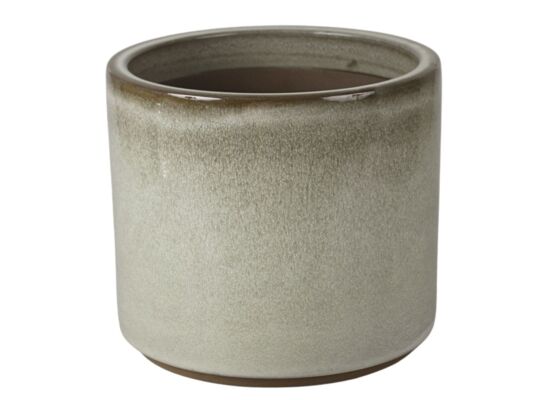 Donica szkliwo 24,5 x 21,5 cm mróz szary