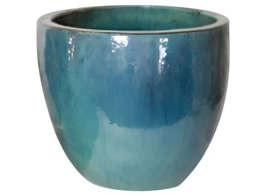 Donica Glazed Egg Pot Celadon 48 cm turkusowy