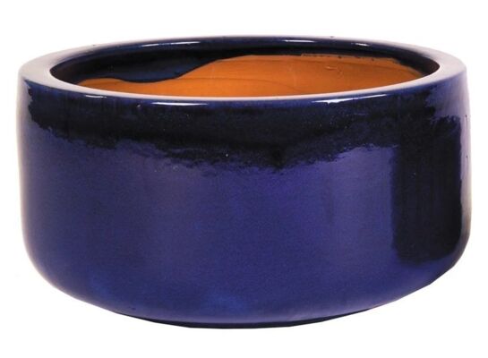 Donica Glazed Bowl Blue 21 cm niebieski
