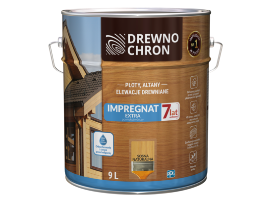 Impregnat EXTRA powłokotwórczy sosna naturalna 9 l Drewnochron