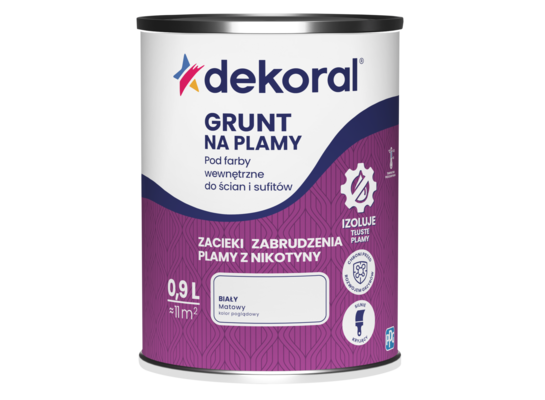 Grunt na plamy biały 0,9 l Dekoral