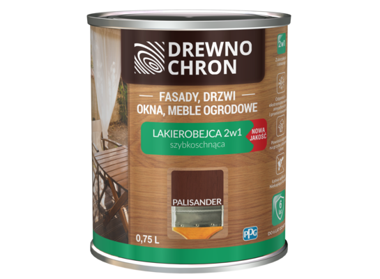 Lakierobejca 2w1 palisander 0,75 l Drewnochron
