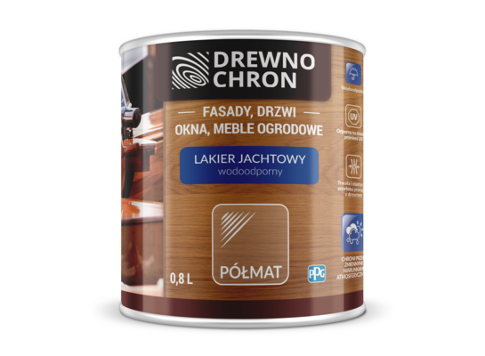 Lakier Jachtowy półmat 0,8 l Drewnochron