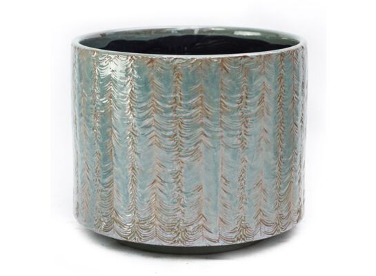 Osłonka ceramiczna 27 cm niebieski