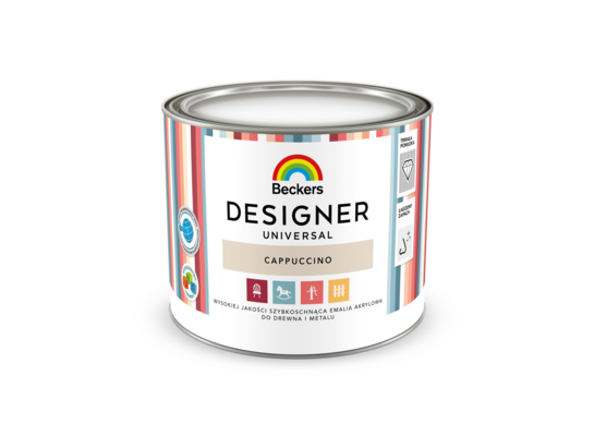 Emalia akrylowa Beckers Designer Universal Cappuccino 0,5 l