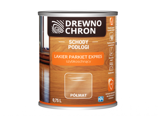 Lakier Parkiet Ekspres półmat 0,75 l Drewnochron