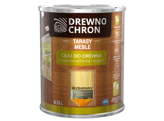 Olej do drewna Bezbarwny 0,75 l Drewnochron