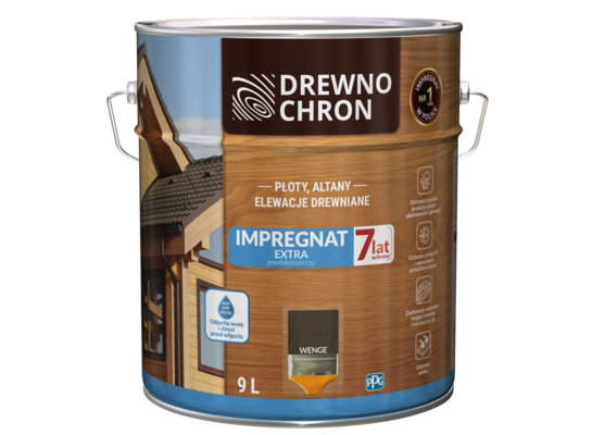Impregnat EXTRA powłokotwórczy wenge 9 l Drewnochron