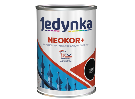 Farba antykorozyjna Neokor+ czarny 1 l Jedynka