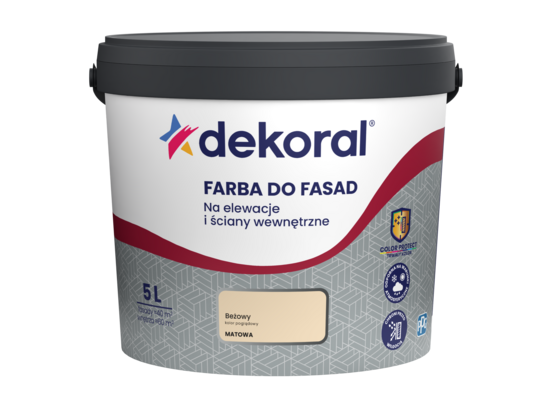 Farba DO FASAD Beżowy 5 l Dekoral
