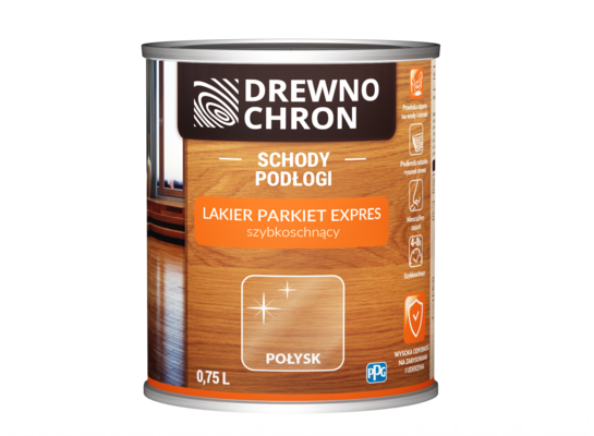 Lakier Parkiet Ekspres połysk 0,75 l Drewnochron