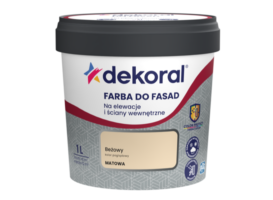 Farba DO FASAD Beżowy 1 l Dekoral